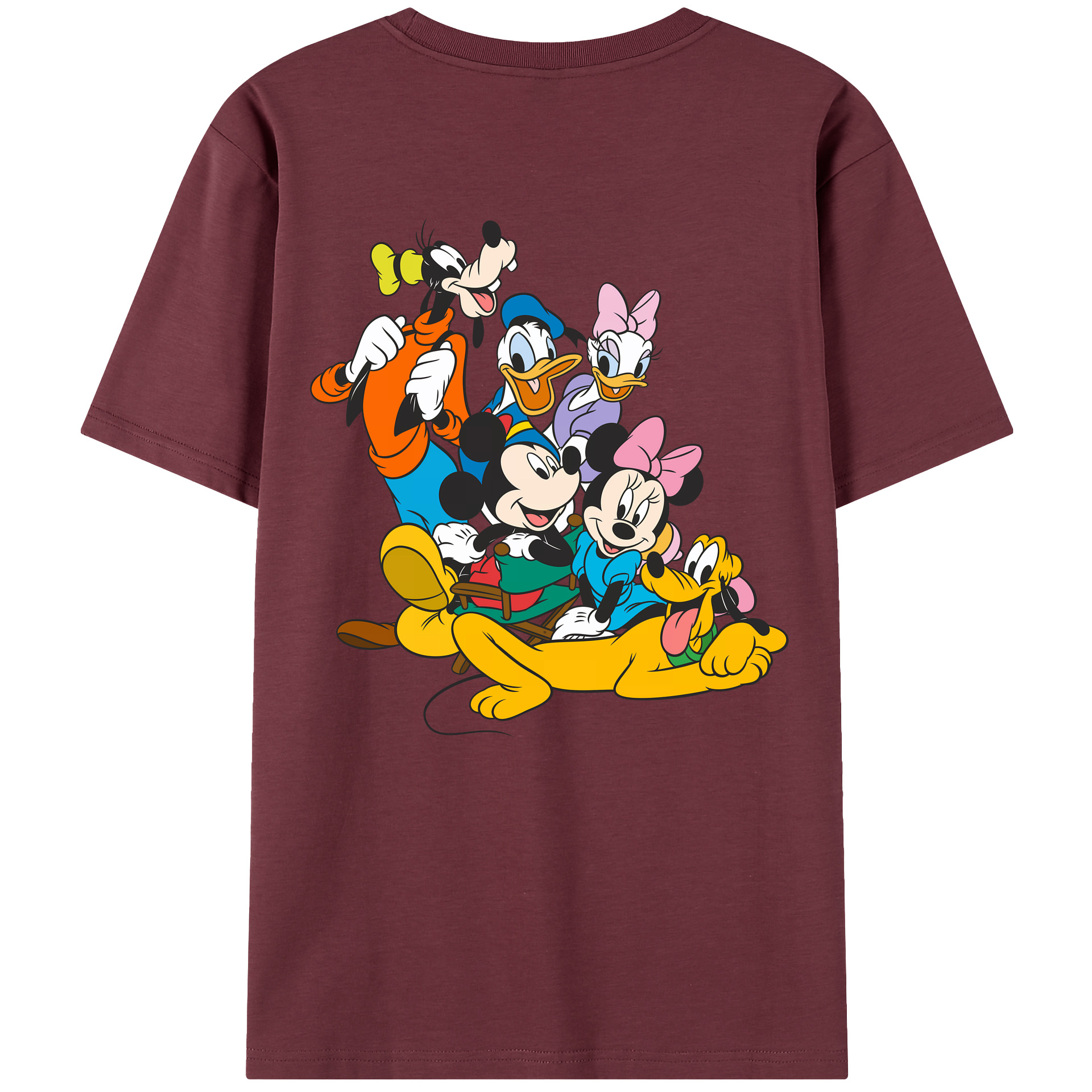 （画像用） ミッキーマウス Mickey Mouse 綿100％半袖Tシャツ（背面プリント）